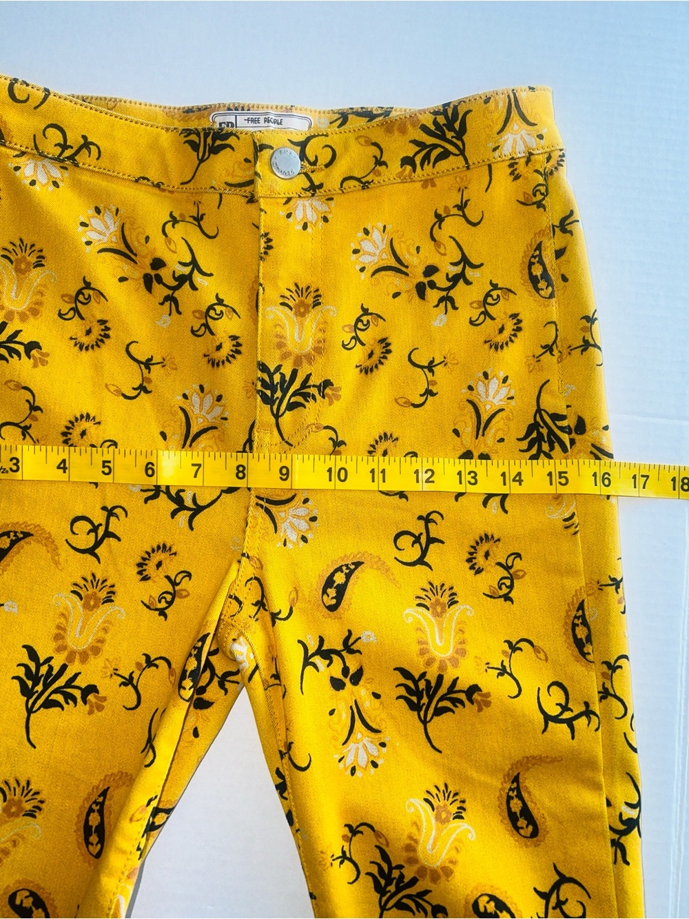 🆕 Free People Flare Floral Paisley Printed Float On Jeans Sz 27 70s Vintage
Boho - Picture 10 of 17